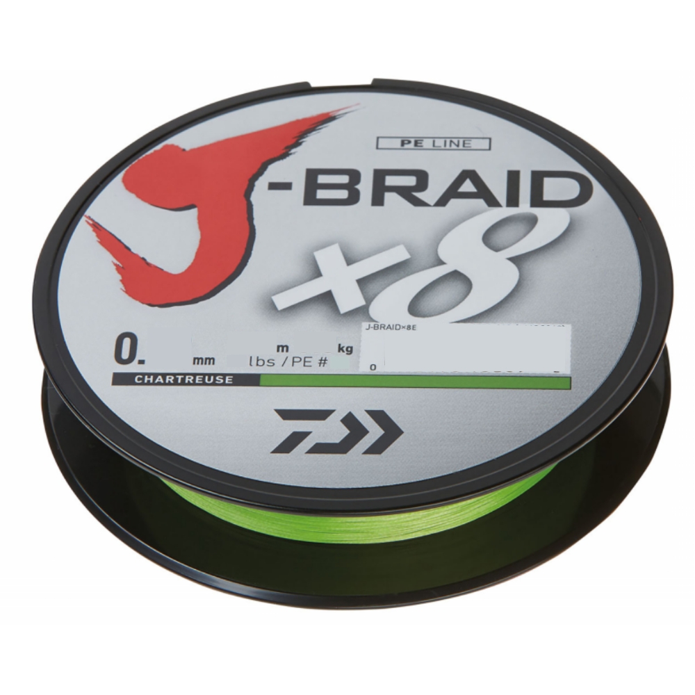 Daiwa J-Braid X8 0,16 mm 150m 9 kg (20 lb) Charteuse
