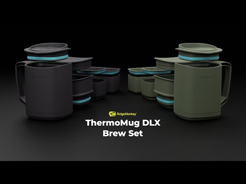 Ridge Monkey ThermoMug DLX Ensemble d'Infusion Gris