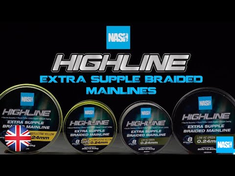 Nash Highline Floating Braid UV Yellow 0,35 mm 40 lbs 1200 m